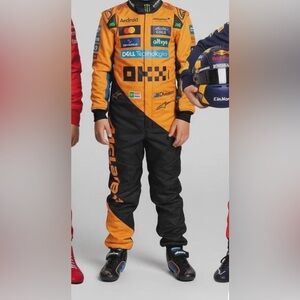 Kids Racing Driver Costume - Orange and Black